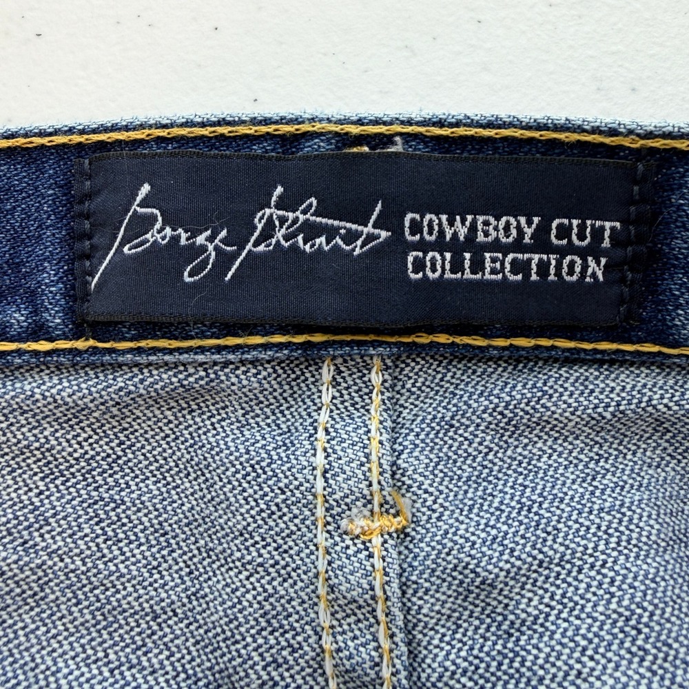 Wrangler George Strait Cowboy Cut Jeans 35x32 Indigo Blue Excellent - Picture 6 of 9